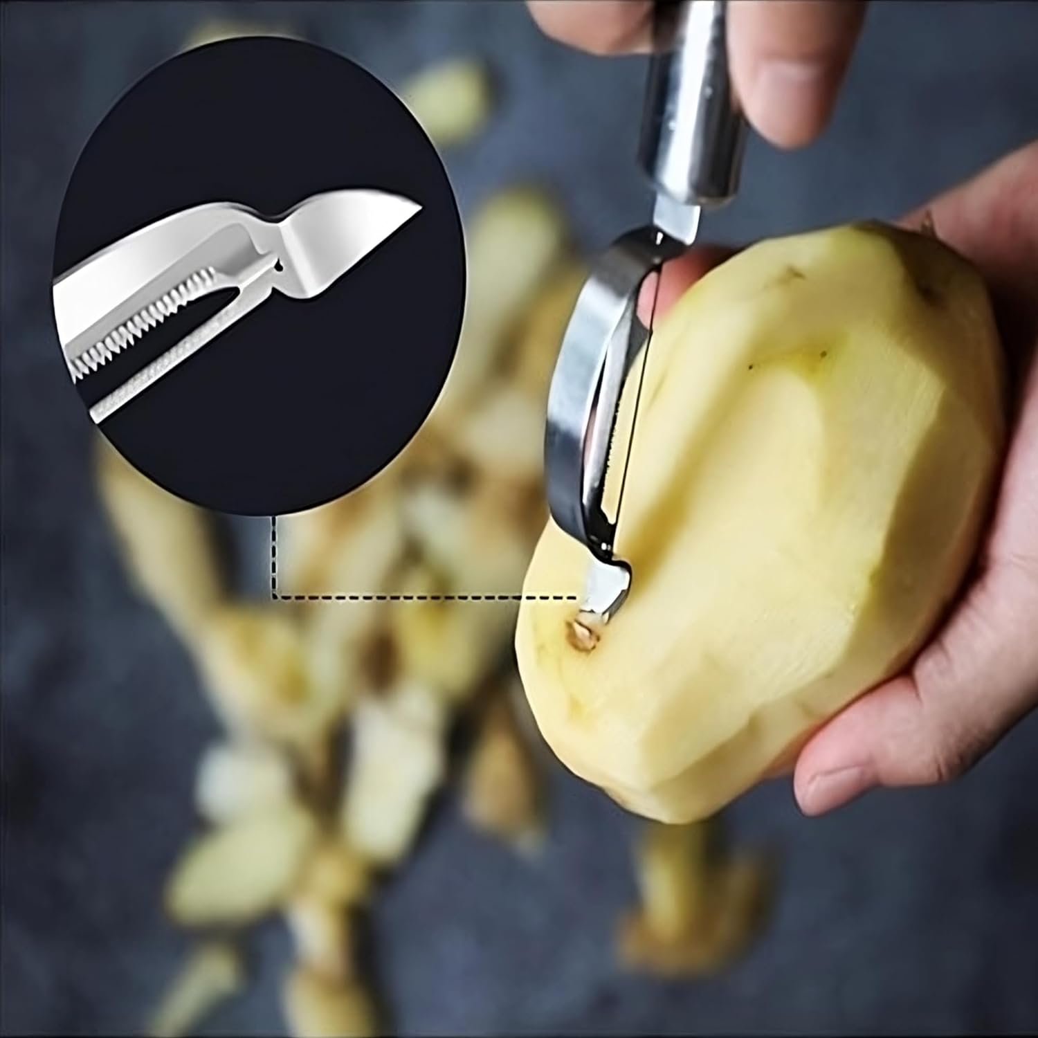 5530 Kitchen Vegetable Peeler, Fruit Peeler, Ergonomic Handle Safe and Easy to Use for Potatoes,Apples,Pears Tomatoes,Carrots,Cucumbers Kitchen Accessory, Kitchen Gadgets (1 Pc) 5530 Kitchen Vegetable Peeler, Fruit Peeler, Ergonomic Handle Safe and Easy to Use for Potatoes,Apples,Pears Tomatoes,Carrots,Cucumbers Kitchen Accessory, Kitchen Gadgets (1 Pc)